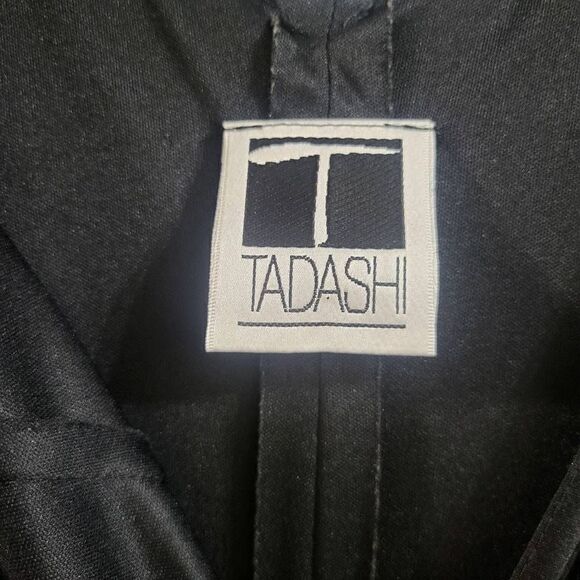 Tadashi Shoji Illusion Dress Cocktail Flare Midi Size XS‎ Plunged Back - Picture 6 of 10